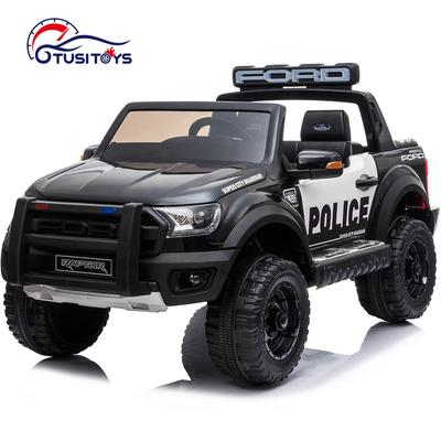Kids ride on toy police car licensed big electric jeep for children with remote control